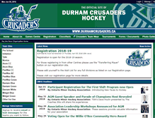 Tablet Screenshot of durhamcrusaders.ca